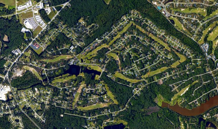 Map of the Brierwood community and former golf course