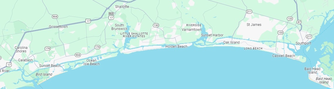 Area Beaches - Sunset Beach, Ocean Isle Beach, Holden Beach, Oak Island Beach